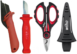 Cableknives, scissors