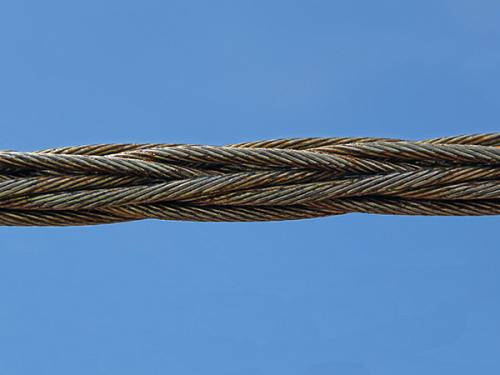 Anti twisting steel rope