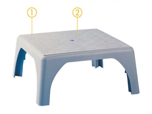 Insulating plastic interior platform