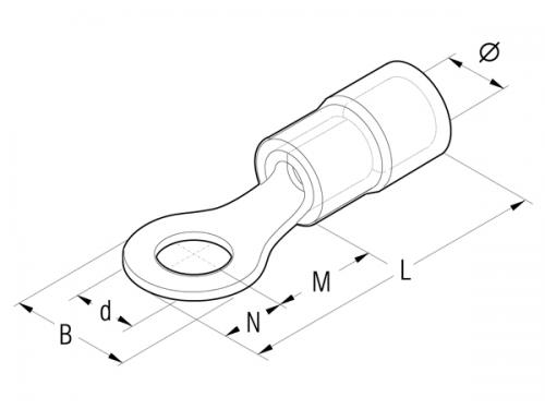 Szigetelt szemes saru 0,2-6mm2 P