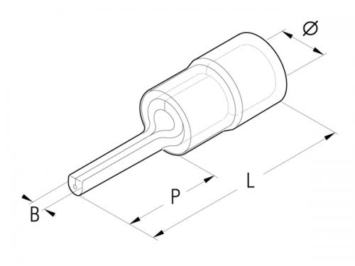 Szigetelt csapossaru 0,2-6mm2 P