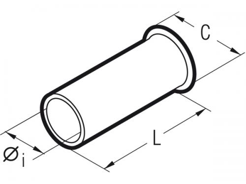 Noninsulated cord-end-sleeves 