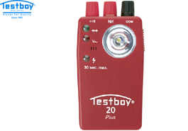 Continuity tester with external voltage protection