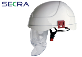 Helmet with built-in visor for electricians