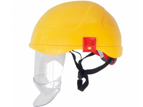 Helmet with built-in visor for electricians